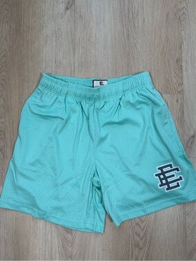 Eric Emanuel Men's Mesh‎ Athletic Shorts in light blue